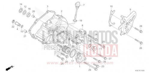 LEFT CRANKCASE COVER CRF150RBN de 2022